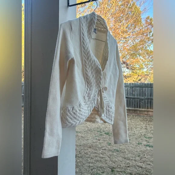 Vintage Ann Taylor women white sweater - Picture 3 of 6